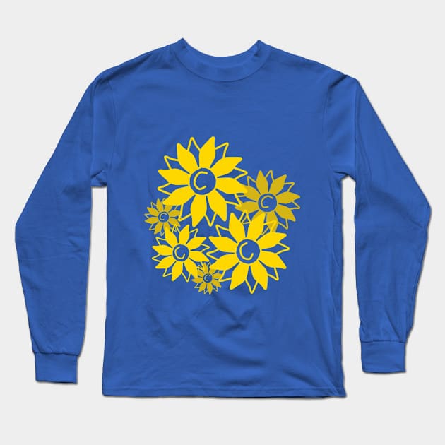 Sunflowers Long Sleeve T-Shirt by Toki